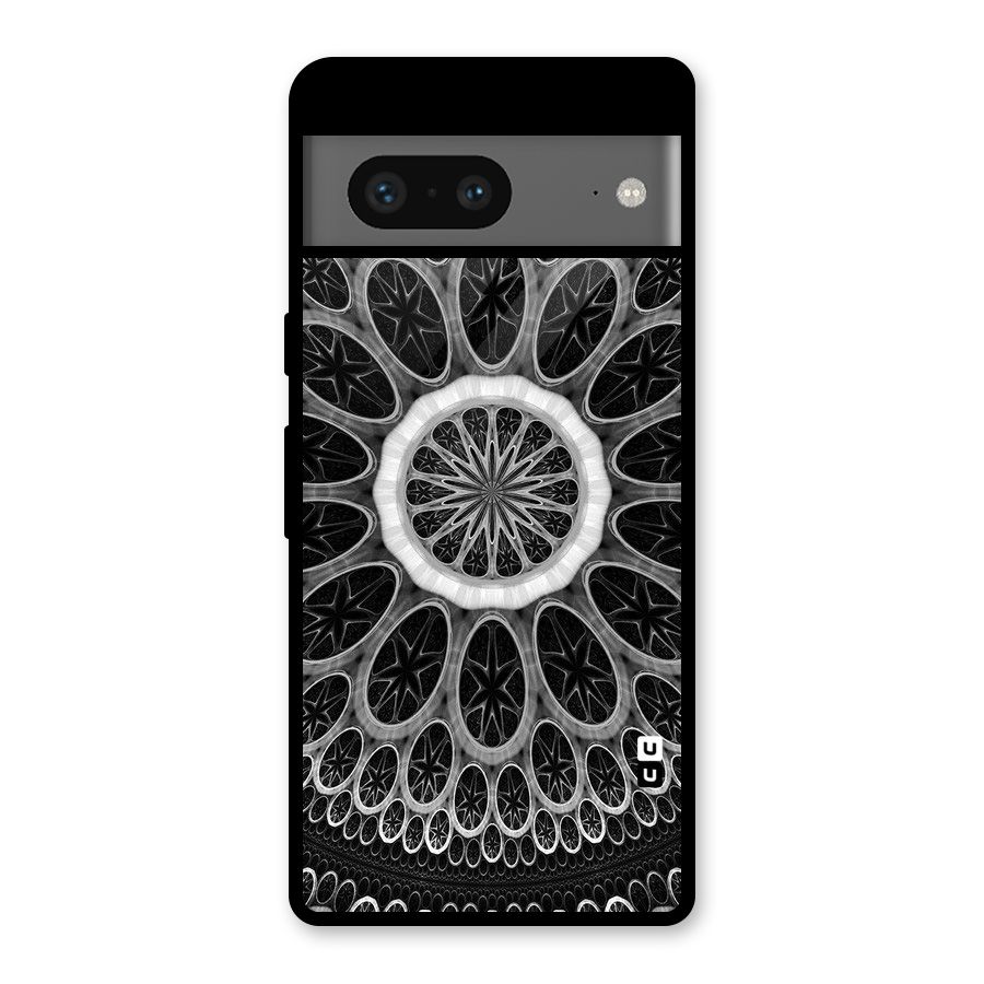 Dark Pattern Art Glass Back Case for Google Pixel 7