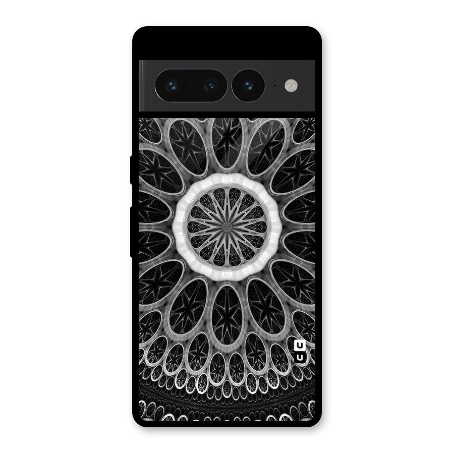 Dark Pattern Art Glass Back Case for Google Pixel 7 Pro