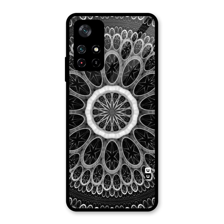 Dark Pattern Art Glass Back Case for Poco M4 Pro 5G