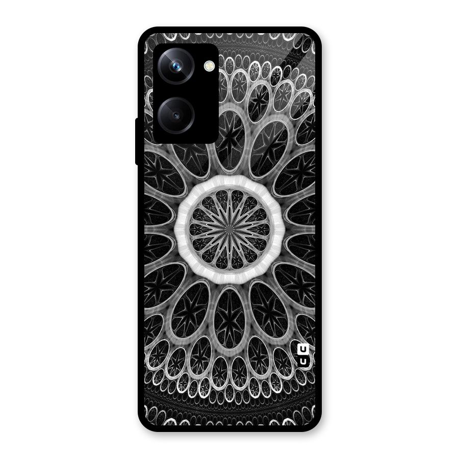 Dark Pattern Art Glass Back Case for Realme 10 Pro