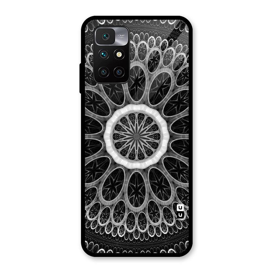 Dark Pattern Art Glass Back Case for Redmi 10 Prime
