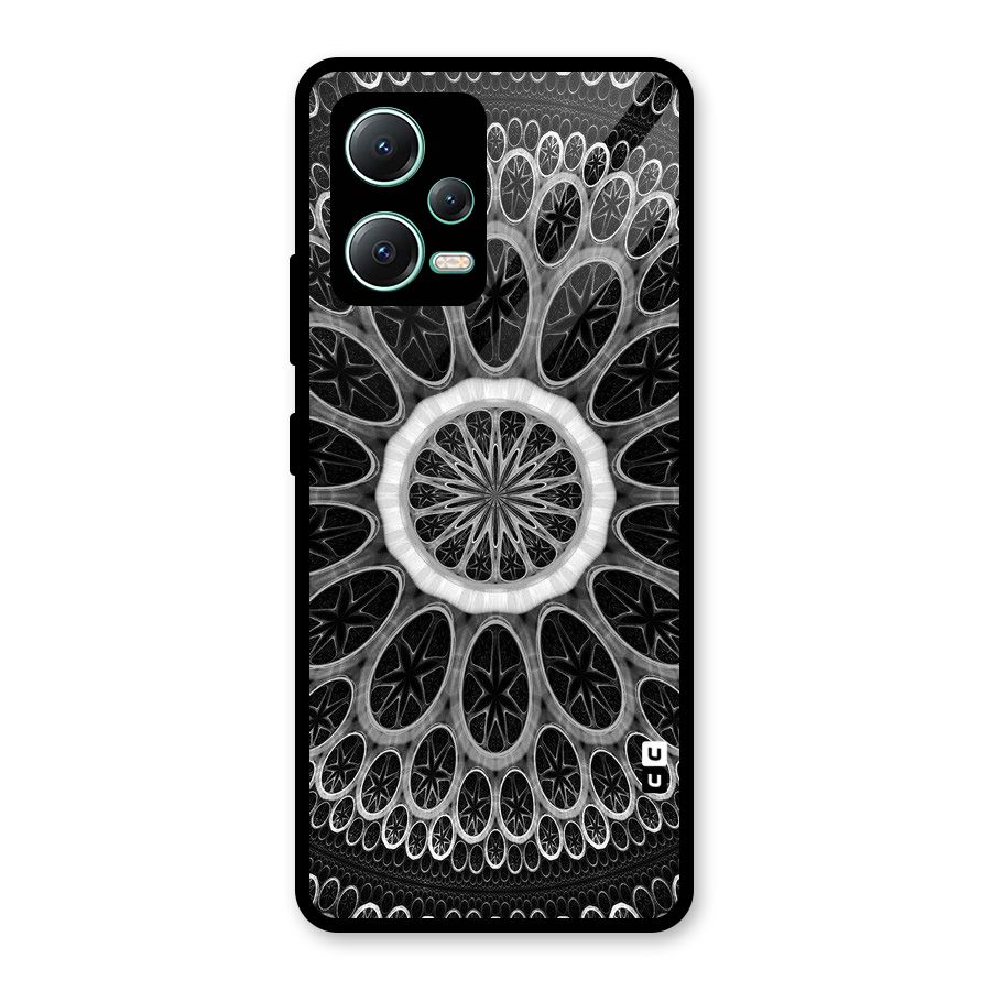Dark Pattern Art Glass Back Case for Redmi Note 12 5G