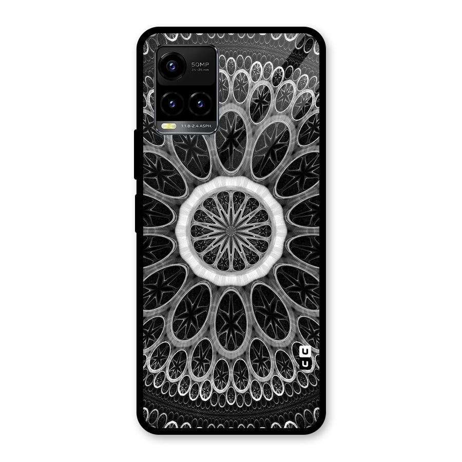 Dark Pattern Art Glass Back Case for Vivo Y21T