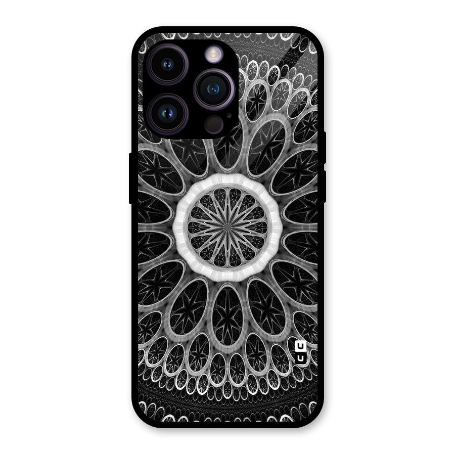 Dark Pattern Art Glass Back Case for iPhone 14 Pro Max