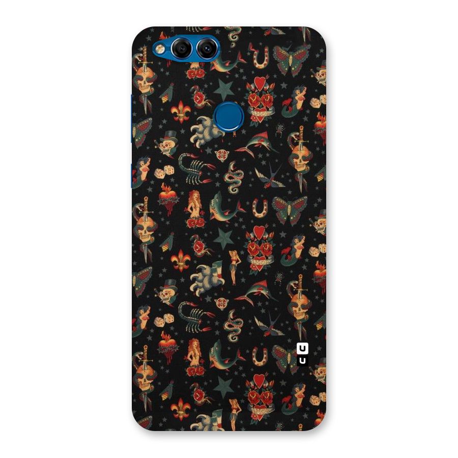 Dark Pattern Back Case for Honor 7X