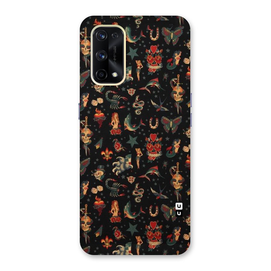 Dark Pattern Glass Back Case for Realme X7 Pro