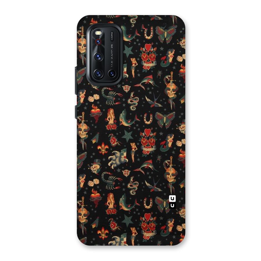 Dark Pattern Back Case for Vivo V19