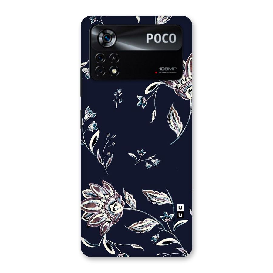 Dark Petals Back Case for Poco X4 Pro 5G