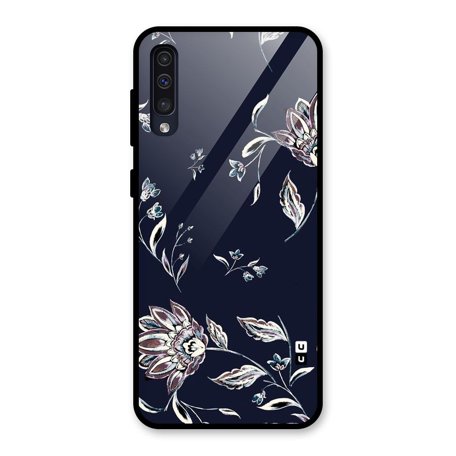 Dark Petals Glass Back Case for Galaxy A50