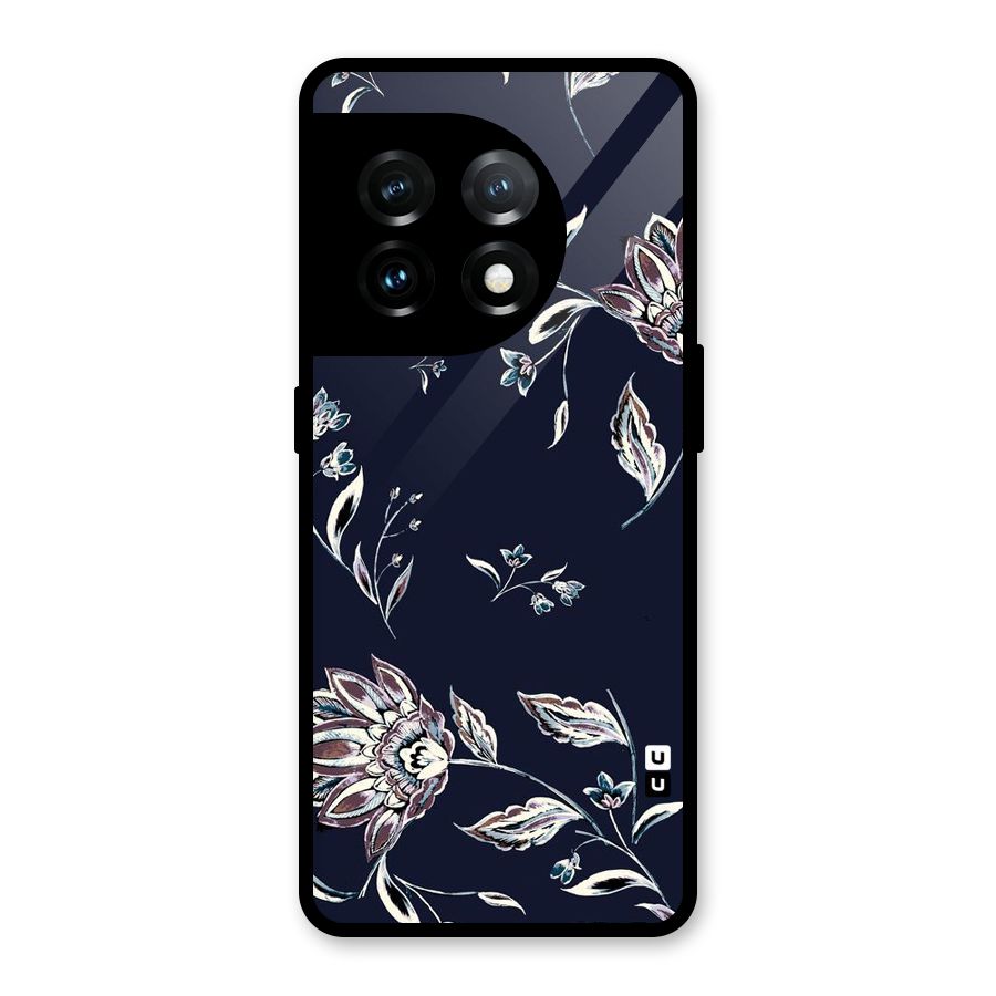 Dark Petals Glass Back Case for OnePlus 11