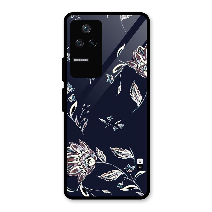 Dark Petals Glass Back Case for Poco F4 5G