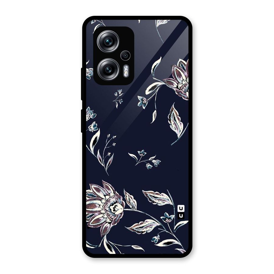 Dark Petals Glass Back Case for Redmi K50i