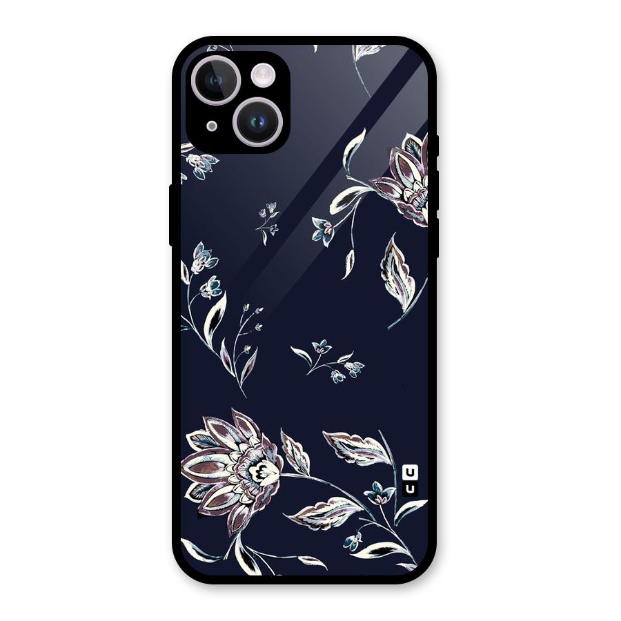 Dark Petals Glass Back Case for iPhone 14 Plus
