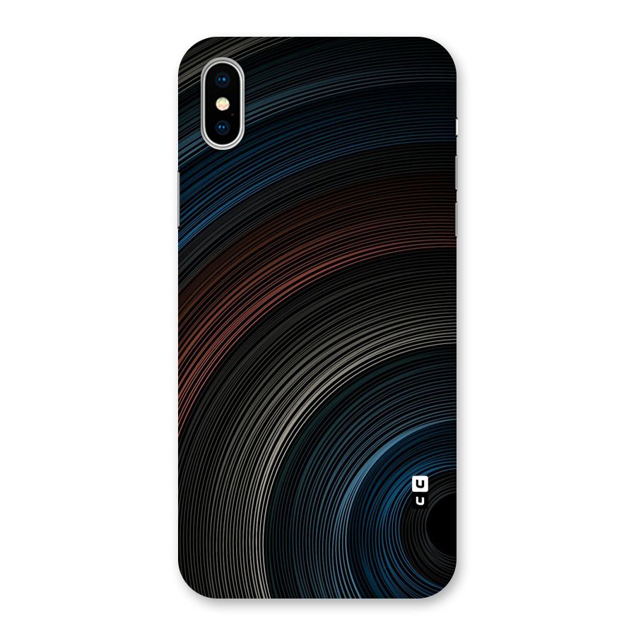 Dark Shade Swirls Back Case for iPhone XS