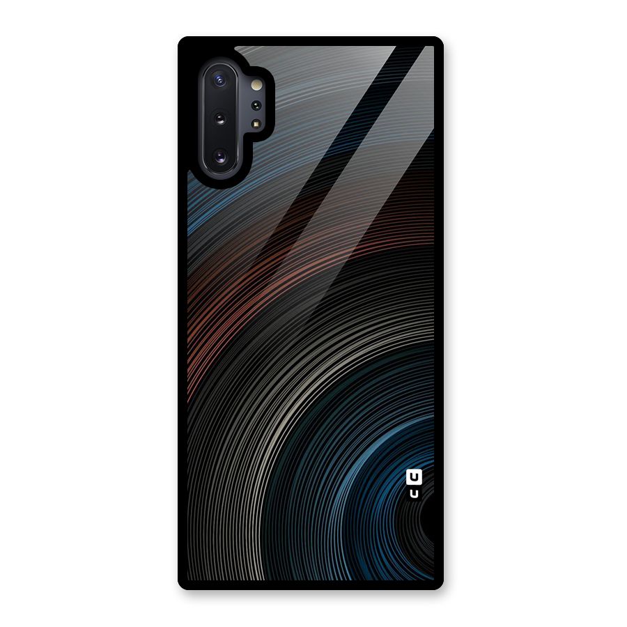 Dark Shade Swirls Glass Back Case for Galaxy Note 10 Plus