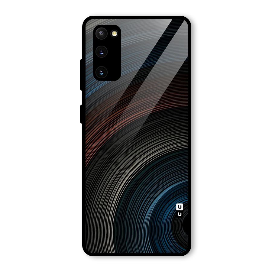 Dark Shade Swirls Glass Back Case for Galaxy S20 FE 5G