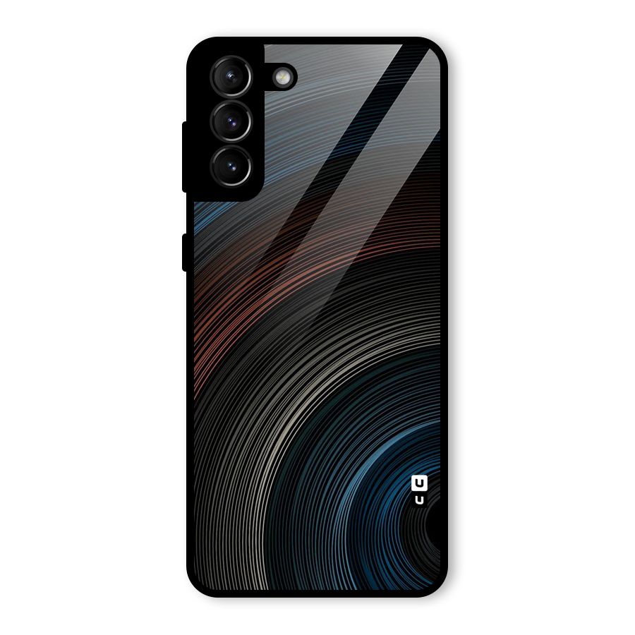 Dark Shade Swirls Glass Back Case for Galaxy S21 Plus