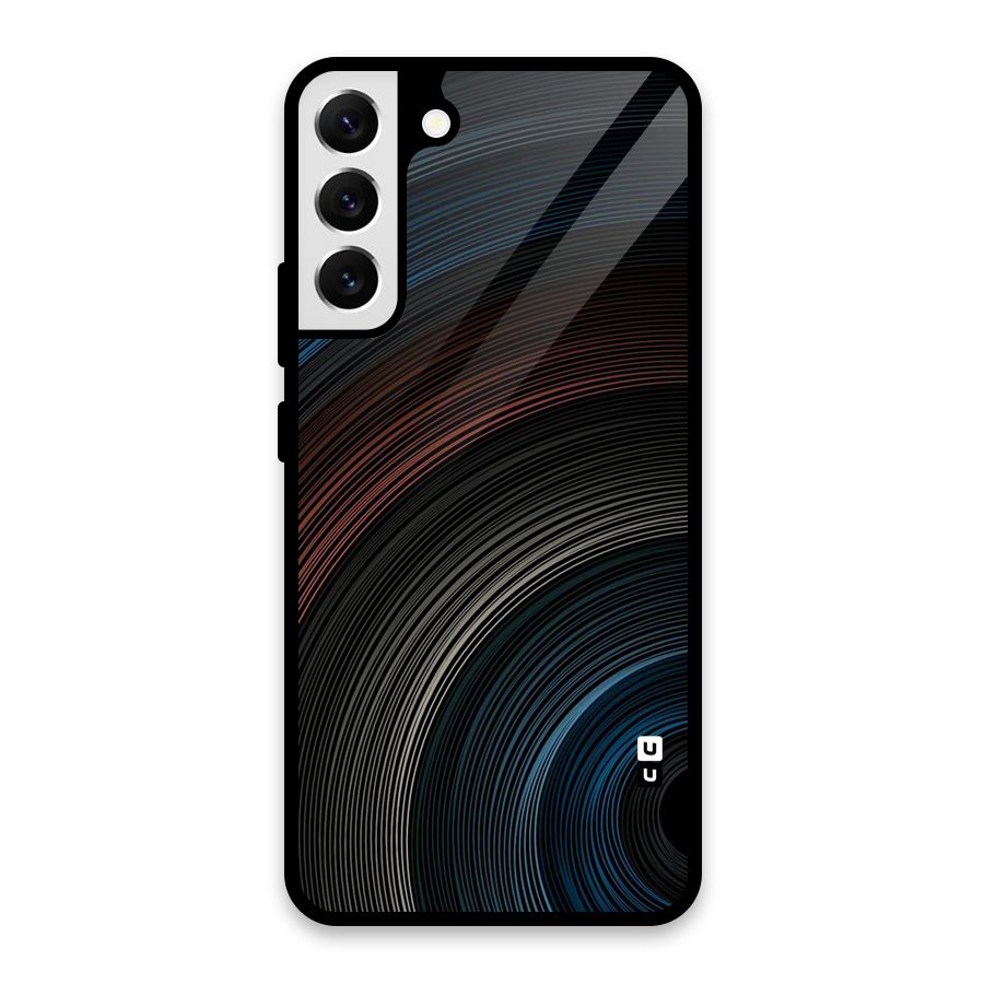 Dark Shade Swirls Glass Back Case for Galaxy S22 Plus 5G