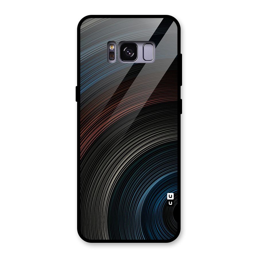 Dark Shade Swirls Glass Back Case for Galaxy S8