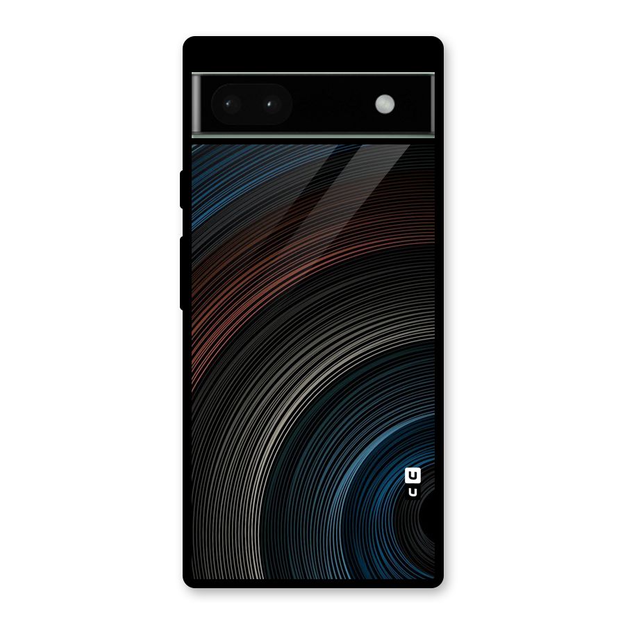 Dark Shade Swirls Glass Back Case for Google Pixel 6a