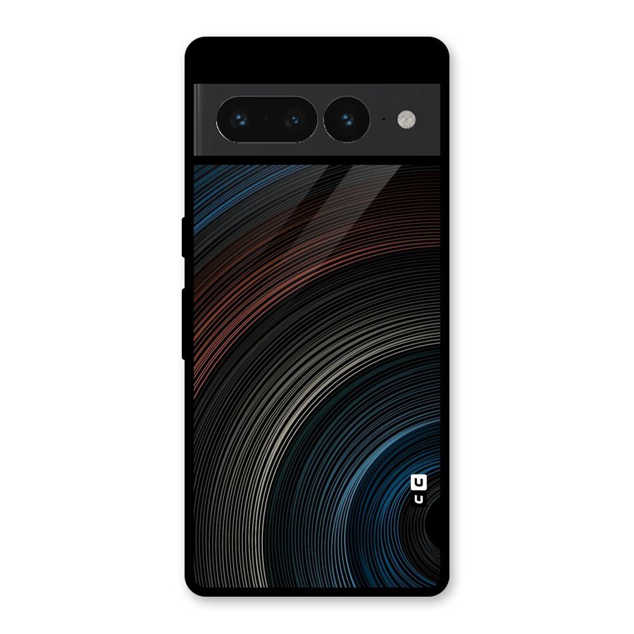 Dark Shade Swirls Glass Back Case for Google Pixel 7 Pro