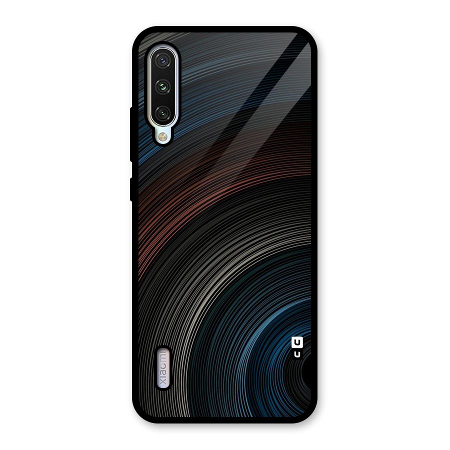 Dark Shade Swirls Glass Back Case for Mi A3