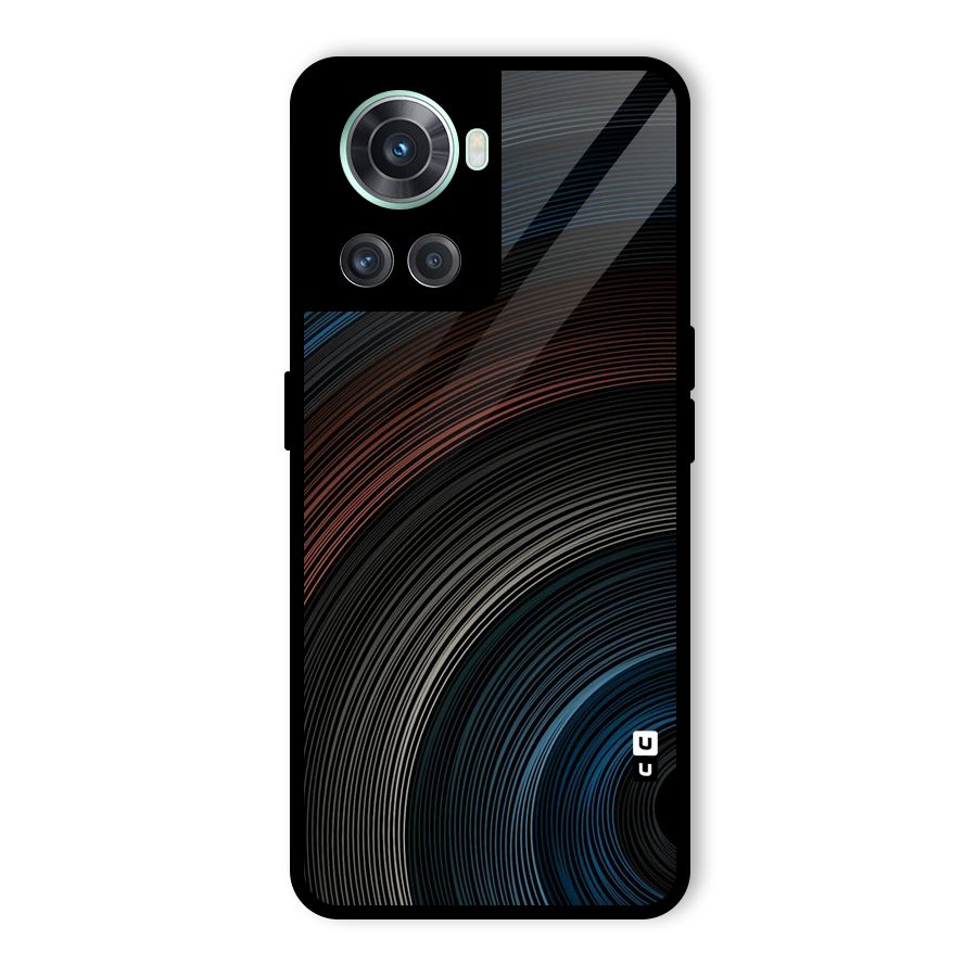 Dark Shade Swirls Glass Back Case for OnePlus 10R