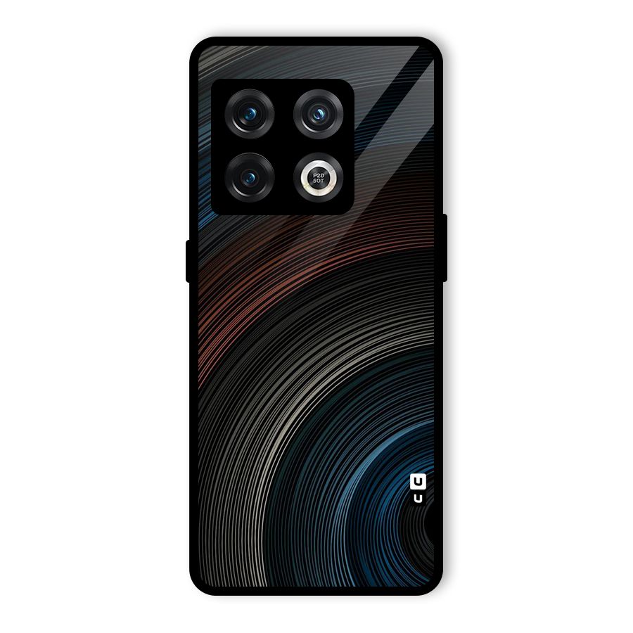 Dark Shade Swirls Glass Back Case for OnePlus 10 Pro 5G