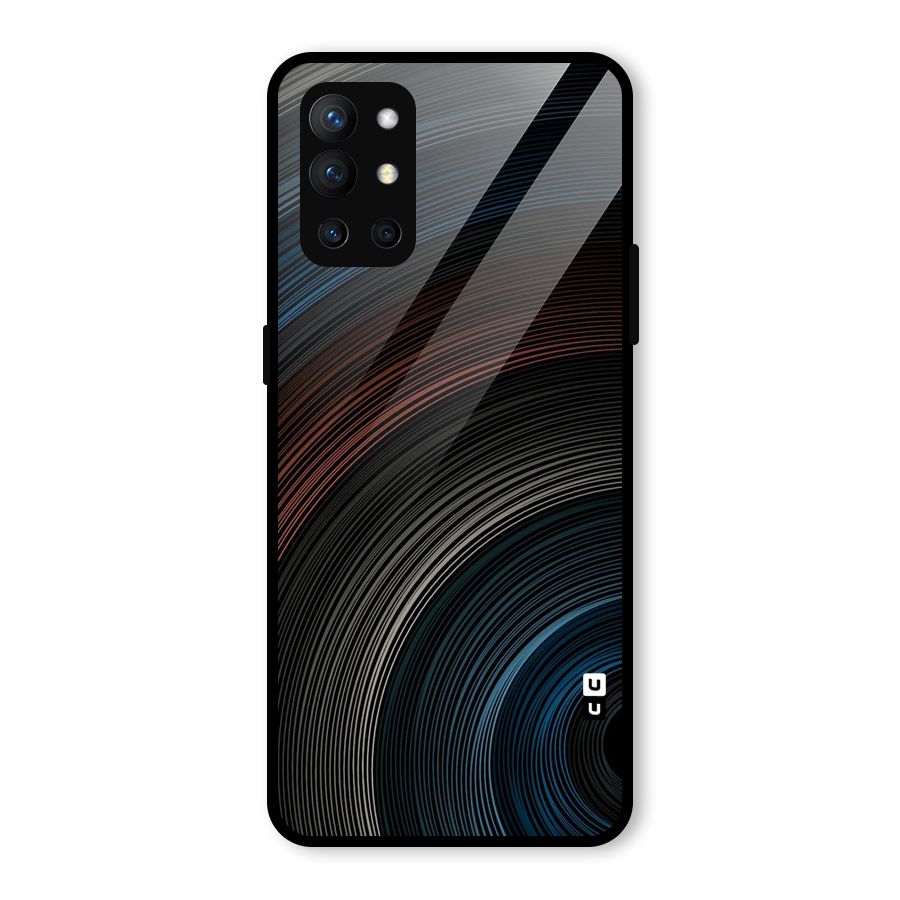Dark Shade Swirls Glass Back Case for OnePlus 9R