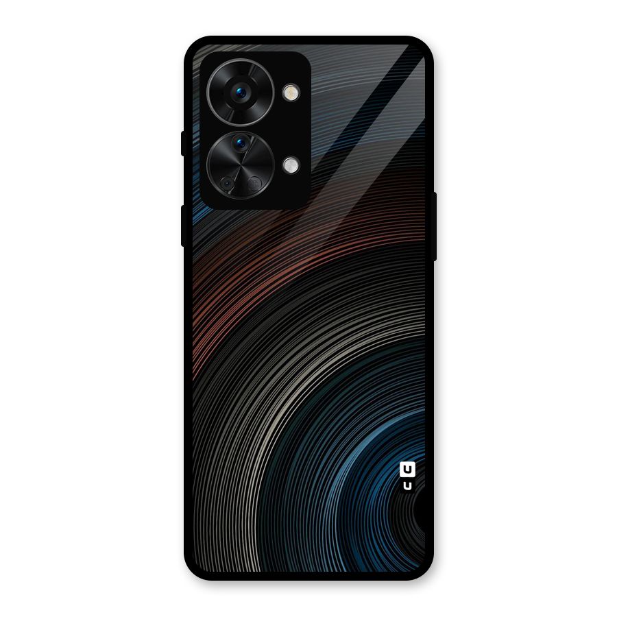 Dark Shade Swirls Glass Back Case for OnePlus Nord 2T