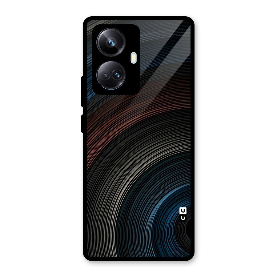 Dark Shade Swirls Glass Back Case for Realme 10 Pro Plus