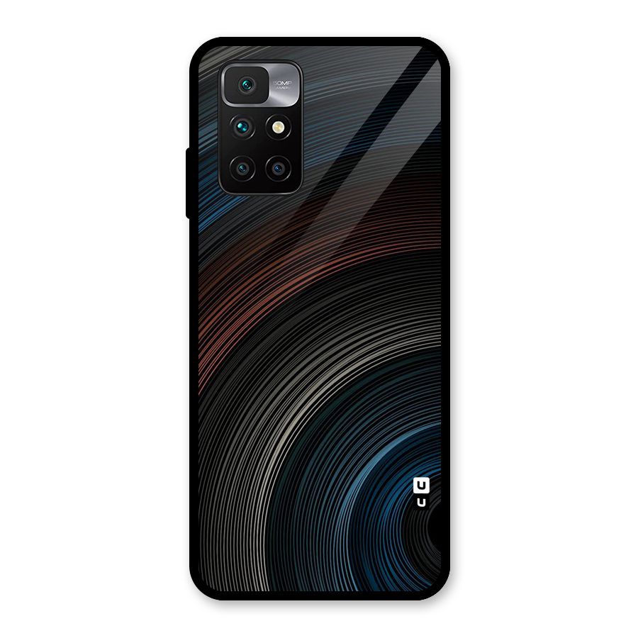 Dark Shade Swirls Glass Back Case for Redmi 10 Prime