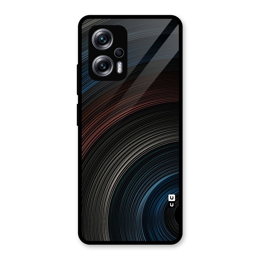 Dark Shade Swirls Glass Back Case for Redmi K50i