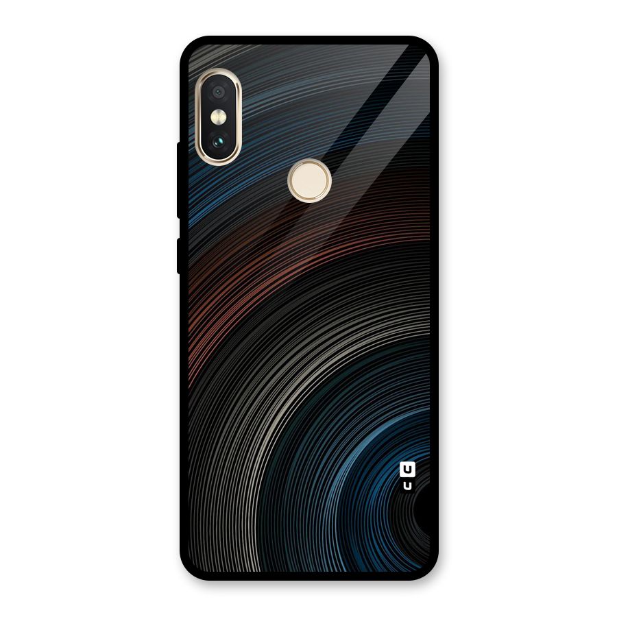 Dark Shade Swirls Glass Back Case for Redmi Note 5 Pro