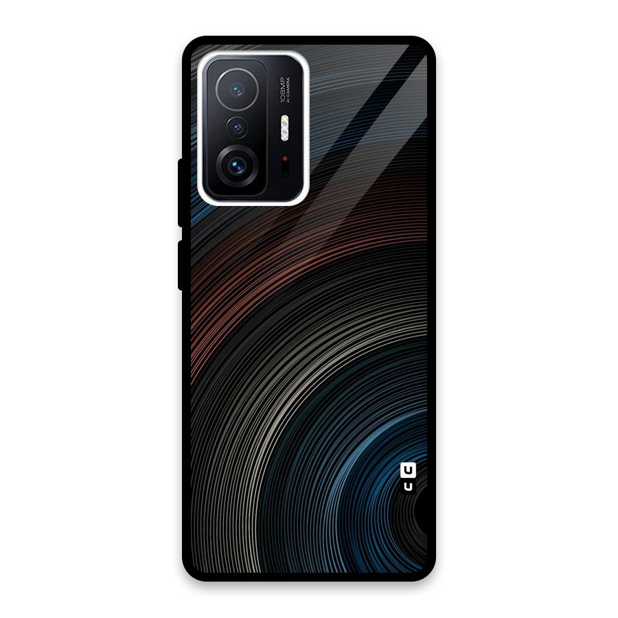 Dark Shade Swirls Glass Back Case for Xiaomi 11T Pro