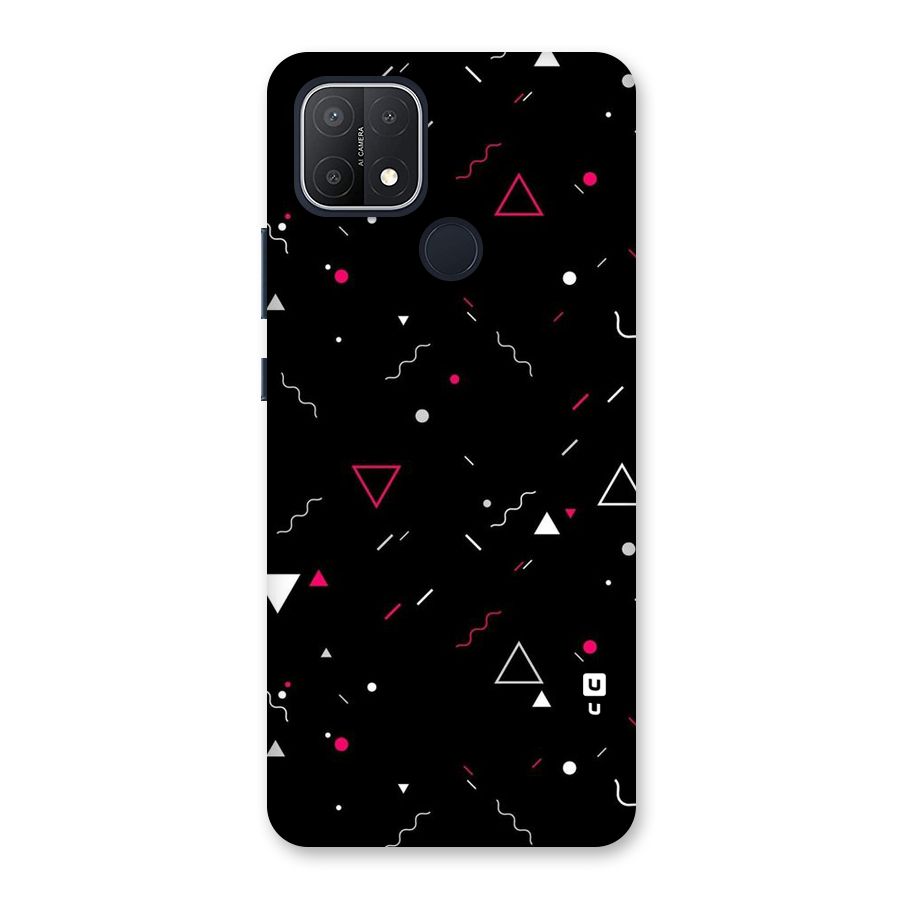 Dark Shapes Design Back Case for Oppo A15