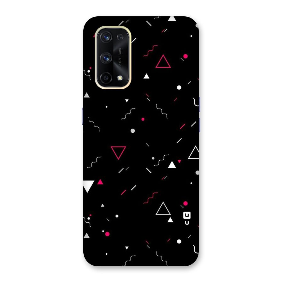 Dark Shapes Design Glass Back Case for Realme X7 Pro