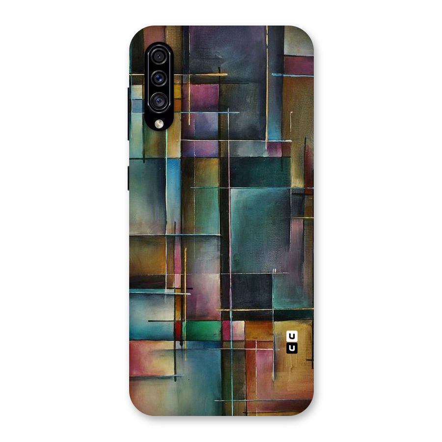 Dark Square Shapes Back Case for Galaxy A30s