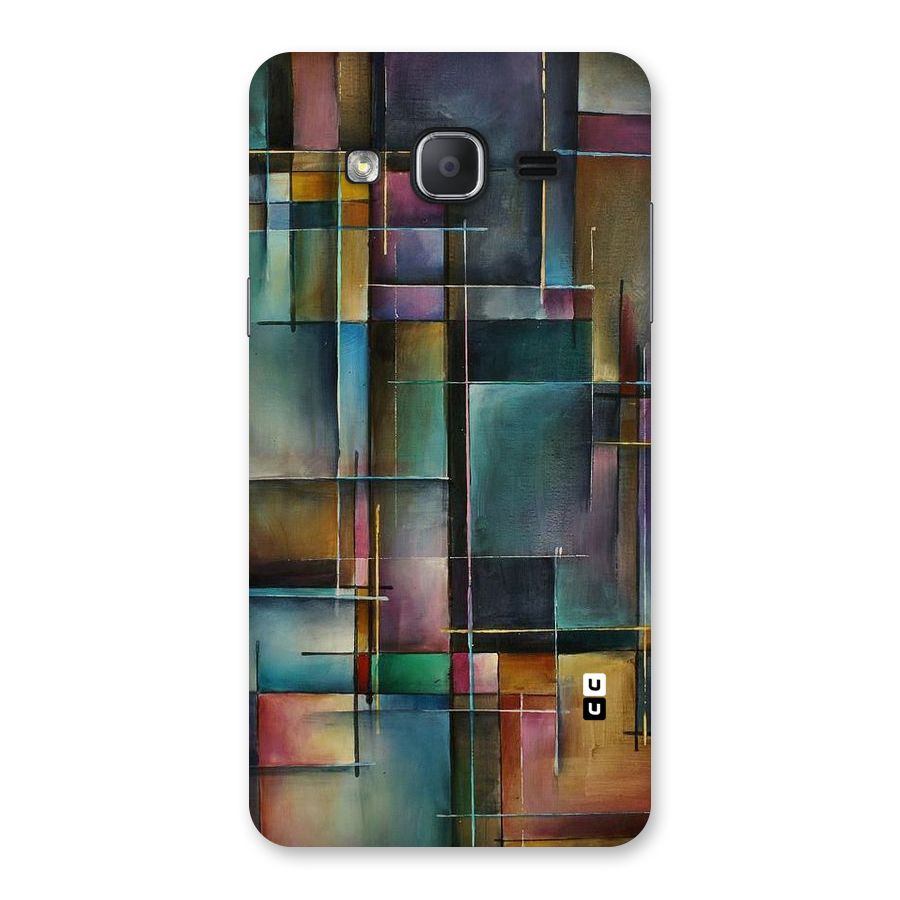 Dark Square Shapes Back Case for Galaxy On7 2015