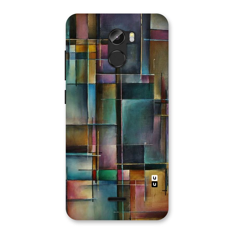 Dark Square Shapes Back Case for Gionee X1