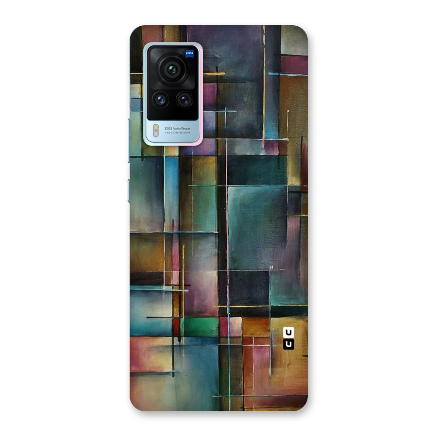 Dark Square Shapes Back Case for Vivo X60 Pro
