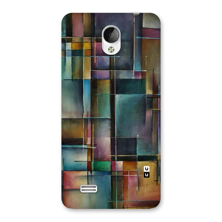 Dark Square Shapes Back Case for Vivo Y21