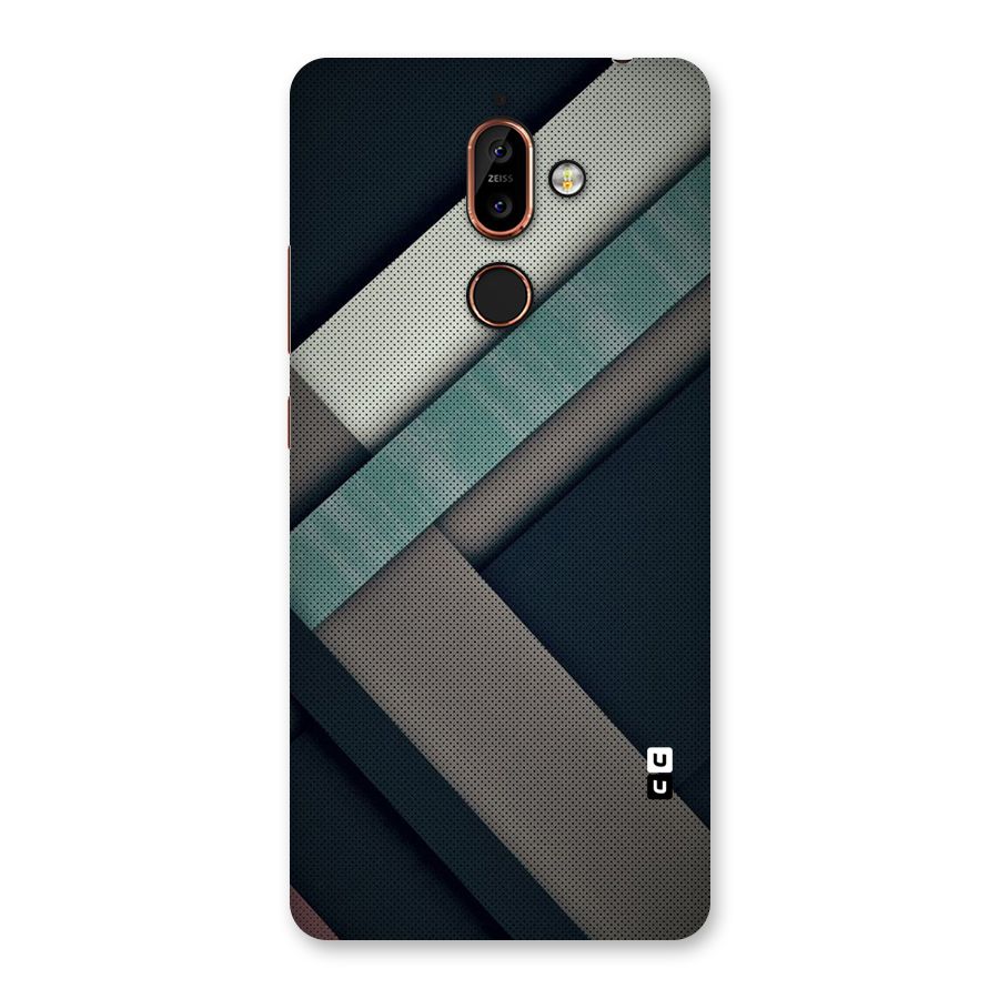 Dark Stripes Back Case for Nokia 7 Plus
