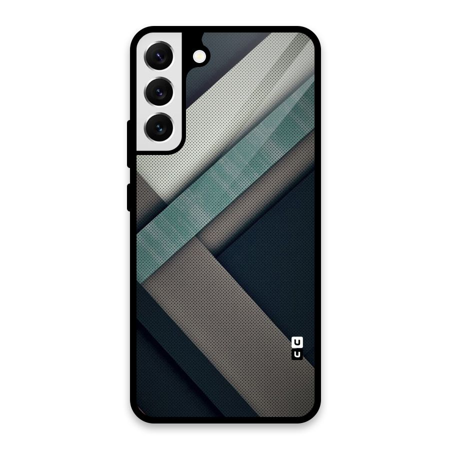 Dark Stripes Glass Back Case for Galaxy S22 Plus 5G