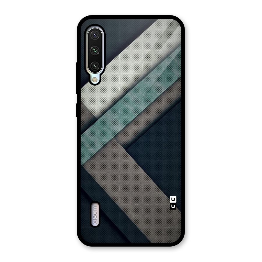 Dark Stripes Glass Back Case for Mi A3