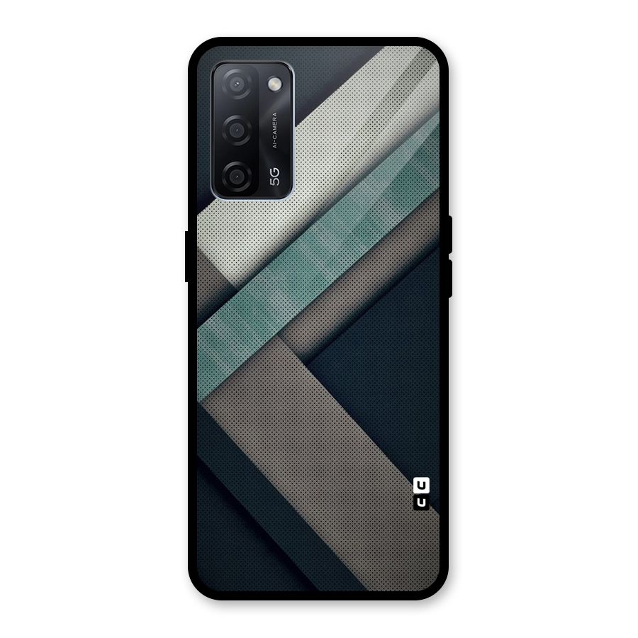 Dark Stripes Glass Back Case for Oppo A53s 5G