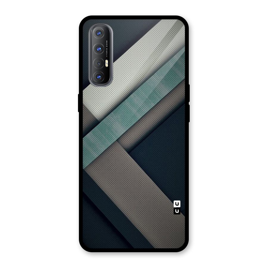 Dark Stripes Glass Back Case for Oppo Reno3 Pro