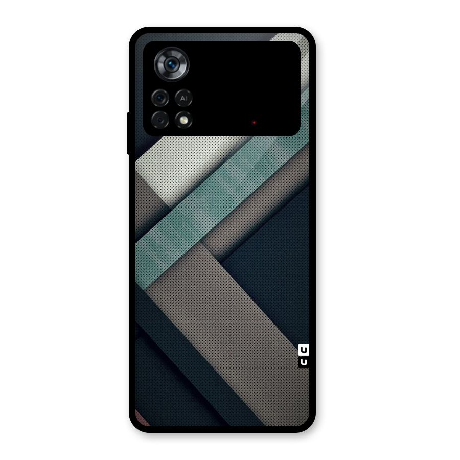 Dark Stripes Glass Back Case for Poco X4 Pro 5G