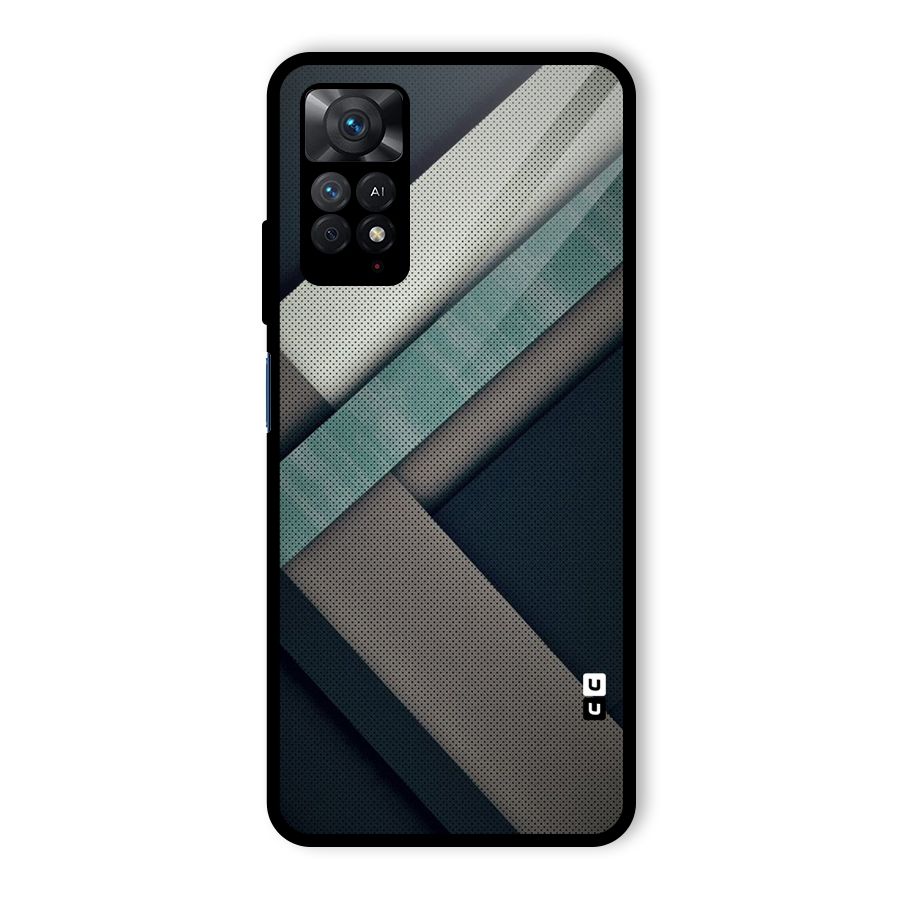 Dark Stripes Glass Back Case for Redmi Note 11 Pro
