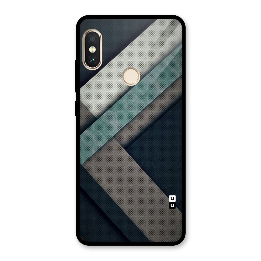 Dark Stripes Glass Back Case for Redmi Note 5 Pro